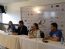 Durante coletiva de imprensa, Sabrina Martins, presidente do Skal São Luís, Jura Filho, secretário de Turismo do Maranhão, Ana Carolina Medeiros, presidente do Skal Nacional, e Marcelo Saldanha, ex-presidente do Skal São Luís e presidente do 42º Congresso Nacional do Skal Internacional do Brasil